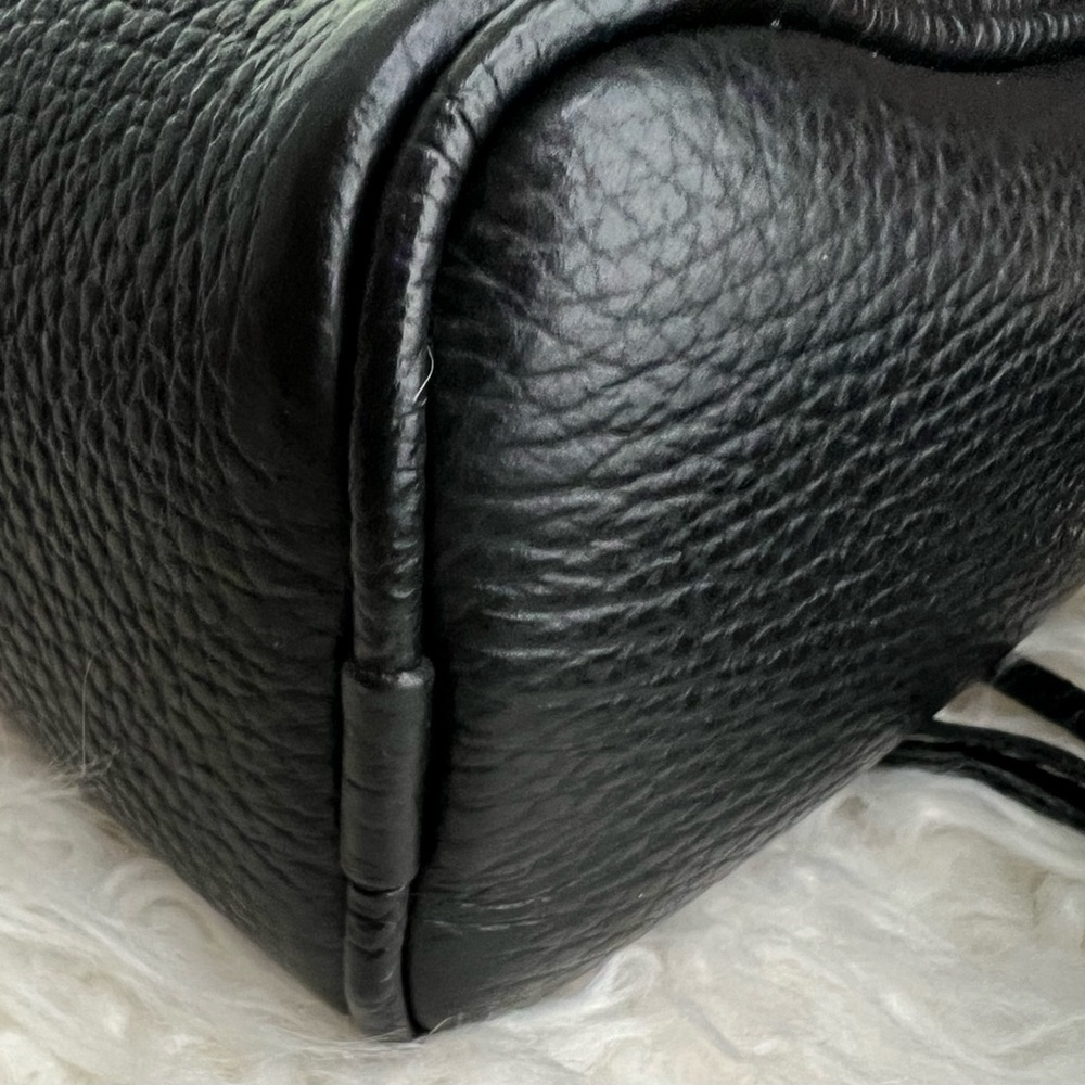 Valentino Black Pebbled Leather Crossbody with Tassel Accent - Picture 7 of 7